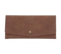 Alasum Portefeuille Plusieurs Emplacements Cartes Structure Bi-Fold Vintage en Cuir Artificiel PU Marron Fermeture à Pression, pour Organisation Rapide des Reçus en Occasions Spéciales