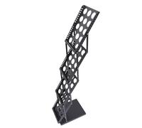 Alasum Présentoir à Brochures A4 Pliable en Fer Noir, Rack Vertical Multi-Couches Facile à Transporter pour Expositions et Affichage Professionnel