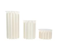Alasum Présentoir à Desserts en Papier Pliable Blanc, Pilier Romain Élégant en Acrylique Antidérapant pour Décoration de Mariage et Fête à Domicile