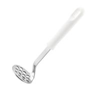 Alasum Presse-purée Facile à Utiliser et Confortable et Pp Blanc en Acier Inoxydable 304 Manuel pour Écraser Pommes de Terre Violettes et