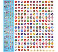Alasum Punaises en Acier et Époxy 200 Pièces pour Décorer Design Unique pour Tableau D'affichage Drapeaux Nationaux Paquet à Dos et Petits Espaces
