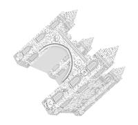 Alasum Puzzle 3D à Colorier Château en Papier DIY pour Garçon et Filles, Ensemble Créatif de Bricolage, Matériau Solide, pour Loisirs Créatifs et Activités Familiales