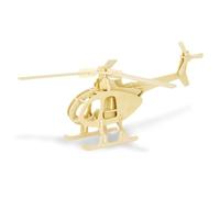 Alasum Puzzle 3D Hélicoptère en Bois, Modèle de Simulation Réaliste, Dimensions 21,5 X 18,5 X 9,5 Cm, Éducatif pour Garçon et Filles, Développement Créativité et Coordination Œil-Main