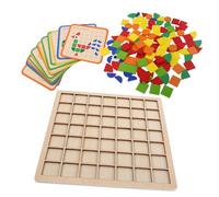 Alasum Puzzle Géométrique Montessori Bois Naturel Jeu Éducatif pour Garçon Fille Développement Tactile et Adapté Maison et Maternelle