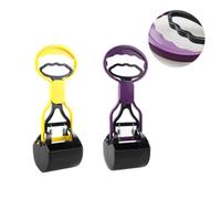 Alasum Ramasse-crottes Portable pour Chat et Chiot en Abs Léger Ouverture Facile Main, pour Nettoyage en Lieux Publics et Jardin