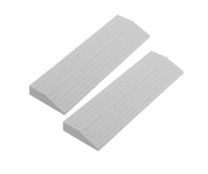 Alasum Rampe de Seuil en Plastique 2 Pièces Légère pour Robot Aspirateur et Valise, Adaptée à Plusieurs Lieux, Rampe D'accès Intérieure pour Maison et Bureau