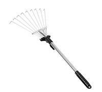 Alasum Râteau de Jardin Acier Au Dents Outil Ramasse Durable pour Nettoyage Extérieur