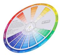 Alasum Roue Chromatique Créative en Papier Facile à Utiliser, Cercle Chromatique Complémentaire pour Apprentissage des Mélanges de Couleurs et Nail Art Professionnel