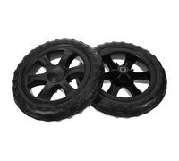 Alasum Roulettes pour Chariot de Courses Pliable 2 Pièces Roues en Plastique Antidérapantes Accessoires pour Panier à Provisions et Escalier Utilisation Manuelle