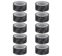 Alasum Ruban Adhésif Décoratif en Papier 10 Pièces à Motifs Floraux Colorés Adhésif Washi sans Résidu Kit pour Scrapbooking Papeterie Créative et Emballages Présents Garçon et Filles