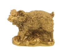Alasum Sculpture Base Stable de Table pour Décoration Vintage Zodiacale Année 2027 en Résine Aspect Bronze Chèvre ou Étagère