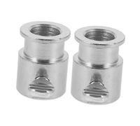 Alasum Set de 2 Accessoires de Rôtisserie en Fer Chromé pour Barbecue Gaz, Facile à Installer et Nettoyer, Fixateur de Tige D'équilibre pour Fût, pour Viande et Fourchette à Barbecue