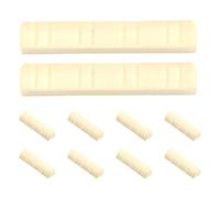Alasum Sillet de Mandoline Installation Facile en Plastique 3cm Beige 10 Pièces pour Remplacement Précis Compatible Universellement pour Banjo et Basse Électrique en Performances