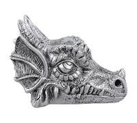 Alasum Socle de Support Forme Tête de Dragon pour Boule de en Résine Argentée Base Créative Unique pour Décoration Intérieure Maison