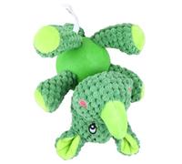 Alasum Sonore L'attention Rhinocéros en Vert pour Forme Peluche Chien Résistant la Morsure, pour Attirer et Occuper Animal de Compagnie