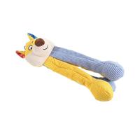 Alasum Sonore pour Chiens en Peluche Jaune D’Ours, Couineur Papier Froissé, de Dentition Interactif pour Chiots, pour Stimuler, Mastiquer et Accompagner au Quotidien