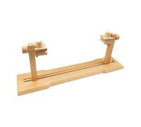 Alasum Support à Broder en Bois de Hêtre Réglable Kit 58 X 18,5 X 12 Cm , Cadre de Point de Croix Rotatif Étagère Multifonction pour Travaux D’aiguille pour Broderie sur Table et Lit