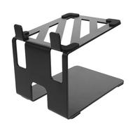 Alasum Support de Haut-Parleur de Bureau Métal Support Anti-Vibration Stable pour Enceinte de Bureau Fixation Compacte et Absorbeur de Chocs pour Équilibré