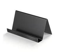 Alasum Support de Nom en Acier Inoxydable 304 pour Cartes de Visite, Organiseur de Bureau Triangulaire sans Bavures, Protège la Surface, pour Hôtels et Bureaux D'accueil