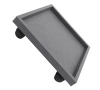 Alasum Support de Pot de Fleurs à roulettes pour Plantes d'Intérieur, Plateau Roulant Roues en Verre Trempé, Chariot Pratique pour Déplacement en Douceur