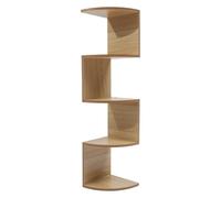 Alasum Support de Rangement en Bois Beige à 5 Niveaux, Design Mural Gain de Place pour Organiser Vos Objets, Étagère Murale Créative pour Salon et Chambre