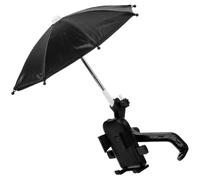 Alasum Support de Téléphone pour Guidon Support de Téléphone pour Vélo Électrique Parapluie Accès Facile Résistant aux Intempéries Plastique Résine Tissu Noir