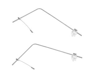 Alasum Support Léger en Alliage D'aluminium Réglable pour Lampe D'aquarium 25x40 Cm, Paire de Supports Suspendus pour Éclairage LED Aquarium Eau Douce et Marine, Accessoire Fiable
