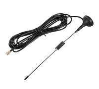 Alasum Support Magnétique pour Antenne Voiture en Abs et Métal Noir, Fixation Antenne Autoradio Réception de Signal Améliorée, pour Systèmes de Lecture Partagée