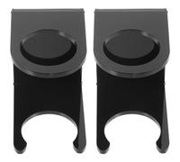 Alasum Support Mural pour Bâtes de Baseball en Acrylique Noir, Lot de 2 Supports Créatifs et Pratiques pour Exposition Horizontale, Rangement Gain de Place pour Collectionneurs et Usage