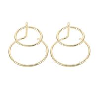 Alasum Support pour Globe de Cristal en Métal Double Cercle 2pcs, Porte Cristaux Compact et Portable pour Bureau et Décoration de Table