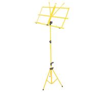 Alasum Support Trépied Pliable Hauteur Réglable Pieds Antidérapants Jaune en Métal pour Partitions Musicales pour Répétitions et Concerts