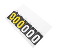 Alasum Tableau D’Affichage à Bascule Portable 6 Chiffres en Plastique Noir et Jaune Compact et Léger pour Billard Basket et Sports de Table Suivi Précis des Scores en Intérieur et