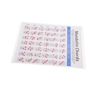 Alasum Tableau d'Accords de Mandoline Portable en Cuivre Couleur Format Petit Accessoire Pratique pour Apprentissage Débutant Notes sur Manche Fournitures pour Instruments à Cordes