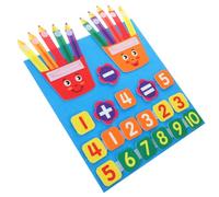 Alasum Tableau Mathématique Feutre pour Préscolaire Éducatif Addition et Soustraction Matériel Pédagogique pour Éveil et Coordination Main-œil des Garçon Fille