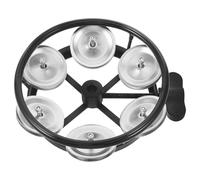 Alasum Tambourine Hi Hat Mount Rangée Rattle Fixé avec Boulon Œil pour Batteurs Accessoire Tambour pour Batterie avec Grelots Montés Instrument Musique Cadeau Batteur