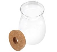 Alasum Terrarium à Plantes Hydroponiques en Verre Support en Bois, Facile à Insérer, Stable pour Décoration de Chambre ou Salon, Récipient D'écosystème Unique