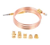 Alasum Thermocouple pour Foyer Gaz 900 MM Accessoire Professionnel pour Poêle Capteur de Température Fiable Remplacement Thermocouple Compatible Barbecue et Cheminée
