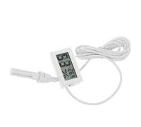 Alasum Thermomètre Hygromètre Numérique Intérieur Mini Sonde, Écran Lcd Facile à Utiliser, Boîtier Abs Blanc, Lot de 2 Pièces Portable pour Maison