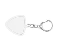 Alasum Transparent Portable Guitar Pick Holder Keychain Standard Plastic Plectrum Storage Box for Acoustic and Electric Guitars