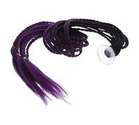 Alasum Tresse Casque Moto avec Ventouse Queue de Cheval Amovible Dégradé Noir et Accessoire Unique pour Scooter Vélo et Moto Résistante Au Vent et Pluie