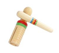 Alasum Tube Sonore pour Garçon et Filles en Bois 2 Pièces avec Bâtonnet, Instrument de Percussion Éducatif Adapté aux Tout-Petits, Musical pour Développement du Rythme et Motricité Fine