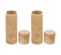 Alasum Urne Funéraire pour Animaux de Compagnie pour Souvenirs Solide en Bambou Naturel 2pcs Surface Lisse à Usage Domestique