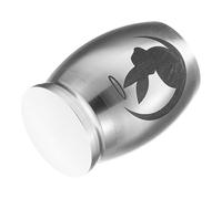 Alasum Urne Funéraire pour Lapin Acier Inoxydable Petite Urne à Cendres pour Animaux De Compagnie Contenant Commémoratif