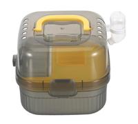 Alasum Valise Cage pour Animaux De Compagnie Hamster Transport Carrier Petite Cage pour Animaux De Compagnie Yellow Abs