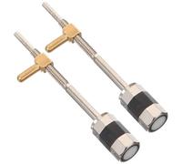 Alasum Vis d'Archet en Métal Blanc pour Violon 4/4 et 3/4 Lot de 2 Pièces Accessoires de Réparation pour Hausse d'Archet Compatible Instruments à Cordes Pièces Professionnelles pour