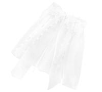 Alasum Voile de Mariée Blanc en Tissu Léger pour Animaux de Compagnie, Accessoire Élégant et Confortable avec Nœud Délicat pour Chiens et Chats Lors de Mariages et Fêtes