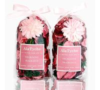 AlaTyche Sacs de pot-pourri, remplissage de bol de pot-pourri, fleurs séchées parfumées de rose, pétales de sachet de parfum pour la maison, décoration de vase odorante fraîche (rose blush)