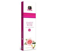 Alaukik Lot de 3 paquets de 12 bâtons d'encens roulés à la main avec porte-encens JRose 50 g (rose douce)