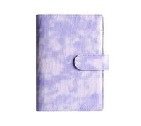 Alaviitsi Couverture de planificateur A6 en cuir synthétique, motif crocodile rechargeable, organiseur de feuilles mobiles avec fermeture à pression pour classeur budgétaire, porte-cartes photo et
