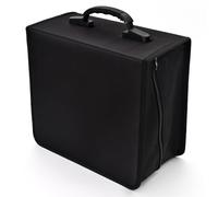 alavisxf xx Étui pour CD, 432 Capacité Boîtier CD, Fermeture Éclair de Protection Film Média Stockage Organisateur Classeur Portefeuille pour Voiture Voyage (432 Capacité, Noir)